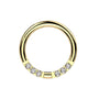 Wholesale Nose Ring G23 Titanium Geometric Style Set With Diamonds