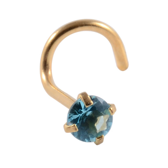 Wholesale Nose Ring Stainless Steel Zircon Clawshaped Fivestar Heart Sshaped Lshaped Straight Rod Electroplated