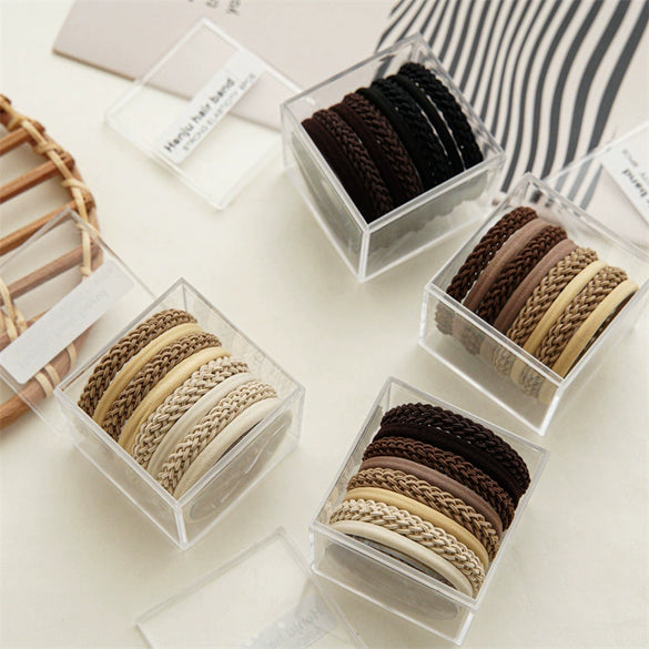 Wholesale Nylon Handmade Braided Hair Rope Hair Accessories