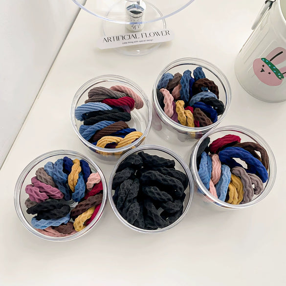 Wholesale Nylon High Elastic Handmade Round Hair Ring For Women