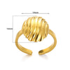 Wholesale Ocean Series Stainless Steel Starfish Shell Ring Jewelry With Electroplating