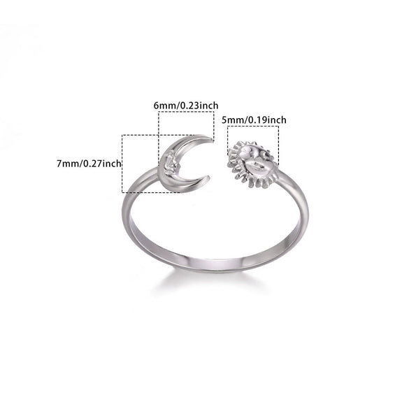 Wholesale Ocean Series Stainless Steel Starfish Shell Ring Jewelry With Electroplating
