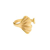 Wholesale Ocean Series Stainless Steel Starfish Shell Ring Jewelry With Electroplating