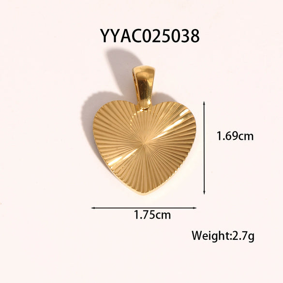 Wholesale Ocean Wind Jewelry Accessories Stainless Steel Pendant With Starfish And Love Design Classic Pattern Vacuum Real Gold Electroplating In Pvd Furnace