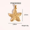 Wholesale Ocean Wind Jewelry Accessories Stainless Steel Pendant With Starfish And Love Design Classic Pattern Vacuum Real Gold Electroplating In Pvd Furnace