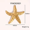 Wholesale Ocean Wind Jewelry Accessories Stainless Steel Pendant With Starfish And Love Design Classic Pattern Vacuum Real Gold Electroplating In Pvd Furnace