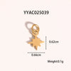 Wholesale Ocean Wind Jewelry Accessories Stainless Steel Pendant With Starfish And Love Design Classic Pattern Vacuum Real Gold Electroplating In Pvd Furnace