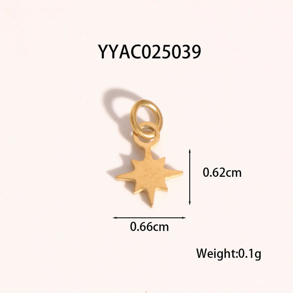 Wholesale Ocean Wind Jewelry Accessories Stainless Steel Pendant With Starfish And Love Design Classic Pattern Vacuum Real Gold Electroplating In Pvd Furnace