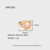 Wholesale Oildripping Scallop Dolphin Flamingo Return Pattern Stainless Steel Pendant Jewelry Accessories