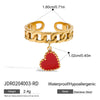 Wholesale Open Ring Stainless Steel Geometric Design Electroplating Female Jewelry