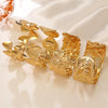 Wholesale Open Stainless Steel Geometric Bracelet With Hydraulic Pressure Processing