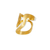 Wholesale Open U Shaped Geometric Stainless Steel Ring With Electroplating For Women In Ins Style