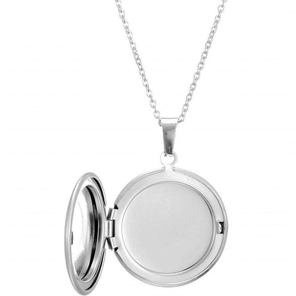 Wholesale Openable Heartshaped Pattern Photo Frame Photo Box Pendant Necklace In Stainless Steel With Electroplating For Women