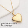 Wholesale Openable Heartshaped Pattern Photo Frame Photo Box Pendant Necklace In Stainless Steel With Electroplating For Women