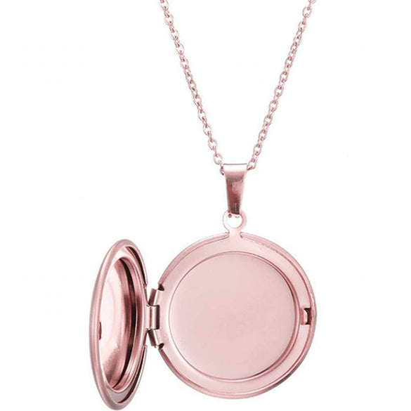 Wholesale Openable Heartshaped Pattern Photo Frame Photo Box Pendant Necklace In Stainless Steel With Electroplating For Women