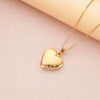 Wholesale Openable Heartshaped Pattern Photo Frame Photo Box Pendant Necklace In Stainless Steel With Electroplating For Women