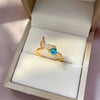 Wholesale Opening Adjustable Simple Cartoon Crown Pattern Brass Ring With Electroplating