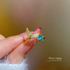 Wholesale Opening Adjustable Simple Cartoon Crown Pattern Brass Ring With Electroplating