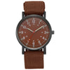 Wholesale Outdoor Sports Watch Plastic Dial Canvas Strap Round Shape Luminous Leisure Style