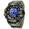 Wholesale Outdoor Waterproof Resin Pu Multifunctional Round Electronic Wristwatch For Men With Camouflage Luminous Style