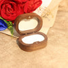 Wholesale Oval Black Walnut Vintage Jewelry Carving Ring Box For Women