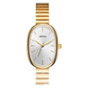 Wholesale Oval Dial Stainless Steel Band Pointer Watch For Female With Retro Simple Style