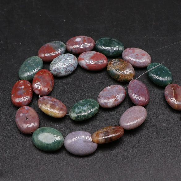 Wholesale Oval Eggshaped Crystal Agate Stone Loose Beads For Diy Accessories Polished