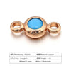 Wholesale Palm Hand Card Connector Accessories Copper Round Electroplated