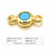 Wholesale Palm Hand Card Connector Accessories Copper Round Electroplated