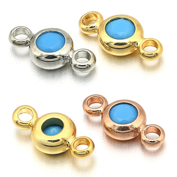 Wholesale Palm Hand Card Connector Accessories Copper Round Electroplated