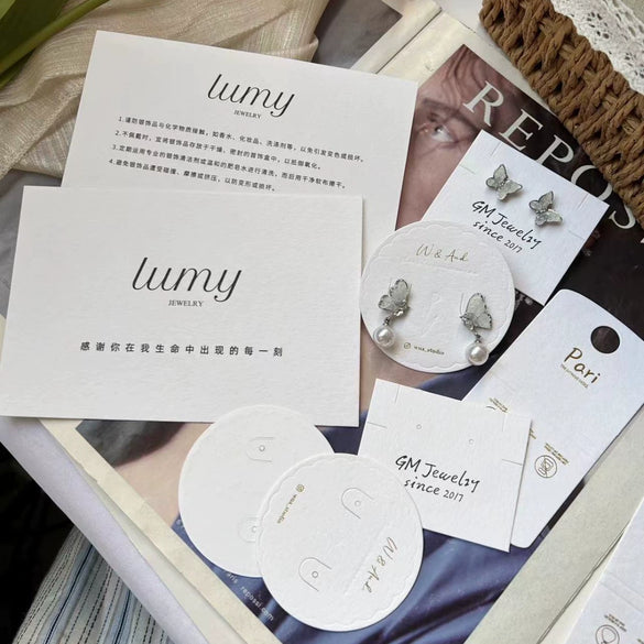 Wholesale Paper And Pvc Jewelry Packaging For Earrings Hair Clips Necklaces And Hair Rings With Light Luxury Style