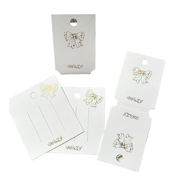 Wholesale Paper And Pvc Jewelry Packaging For Earrings Hair Clips Necklaces And Hair Rings With Light Luxury Style