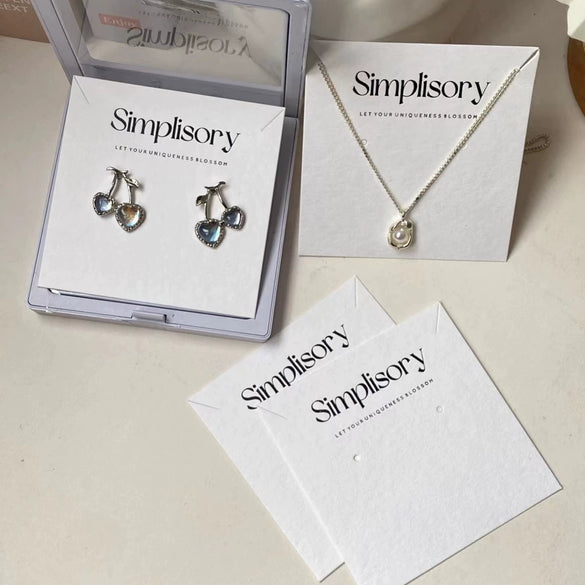 Wholesale Paper And Pvc Jewelry Packaging For Earrings Hair Clips Necklaces And Hair Rings With Light Luxury Style