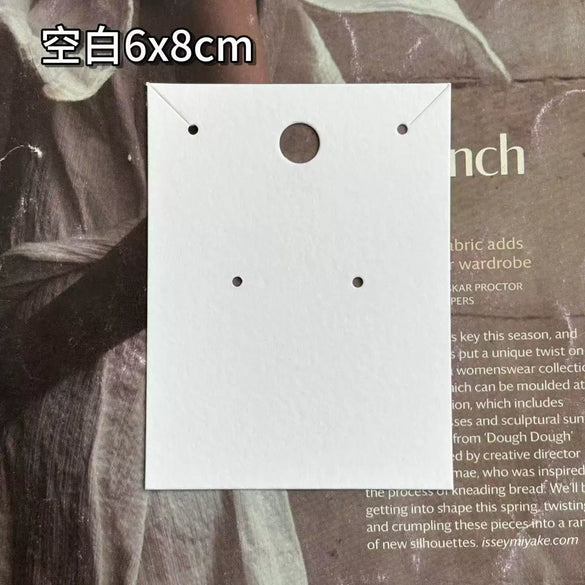 Wholesale Paper And Pvc Jewelry Packaging For Earrings Hair Clips Necklaces And Hair Rings With Light Luxury Style