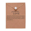 Wholesale Paper Card Animal Necklace Series Pearl Balance Beam Hummingbird Necklace For Women Alloy Electroplated Ochain Clavicle Chain