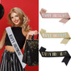 Wholesale Party And Wedding Dress Glitter Cloth Printing Shoulder Strap Happy Birthday Design
