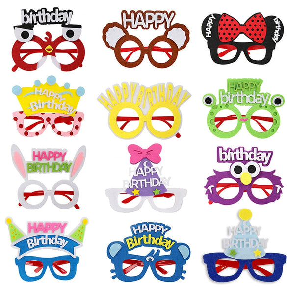 Wholesale Party Decoration Cartoon Animal Plastic Children Photo Props Birthday Funny Glasses