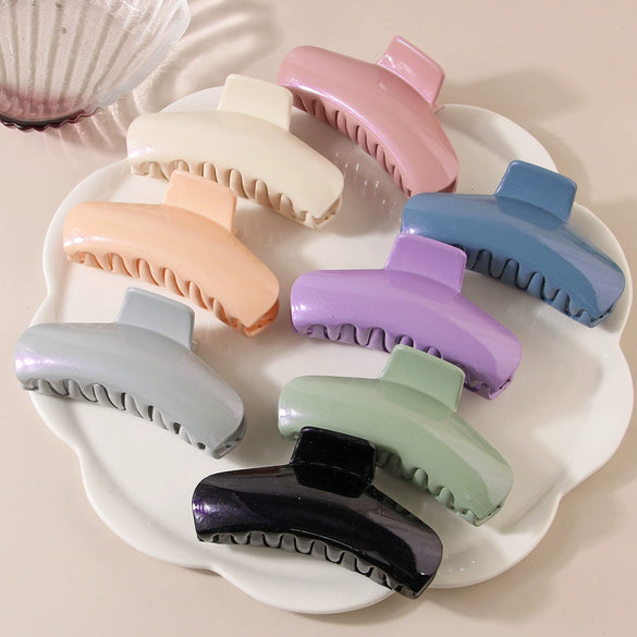 Wholesale Pc Hair Claw Clip For Women Oval Minimalist Geometric Painted