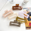 Wholesale Pc Handmade Square Shark Clip Women's Hair Accessories Simple Geometric Style