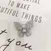 Wholesale Pearl Alloy Inlaid Artificial Gemstones And Semiprecious Stones Fairy Butterfly Brooch With Real Gold Plating And Set With Pearls