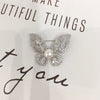 Wholesale Pearl Alloy Inlaid Artificial Gemstones And Semiprecious Stones Fairy Butterfly Brooch With Real Gold Plating And Set With Pearls