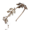 Wholesale Pearl Baroque Leaf Hair Band For Women Electroplated Headwear