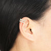 Wholesale Pearl Cshaped Copper Geometric Style Gold Plated Electroplated Women's Earrings