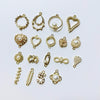 Wholesale Pearl Diamond Jewelry Accessories With Peach Heart Shape And Electroplating Treatment For Earrings And Necklace