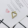 Wholesale Pearl Diamond Jewelry Accessories With Peach Heart Shape And Electroplating Treatment For Earrings And Necklace