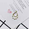 Wholesale Pearl Diamond Jewelry Accessories With Peach Heart Shape And Electroplating Treatment For Earrings And Necklace