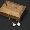 Wholesale Pearl Earrings Antique Geometric Style Zircon Flower Cluster Electroplated Jewelry