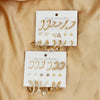 Wholesale Pearl Earrings Set Geometric Alloy Electroplated For Women
