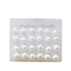 Wholesale Pearl Earrings With Large And Small Pearl Rows Alloy Material Electroplating Treatment