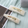 Wholesale Pearl Geometric Handmade French Retro Style Bb Clip Women's Hair Accessories